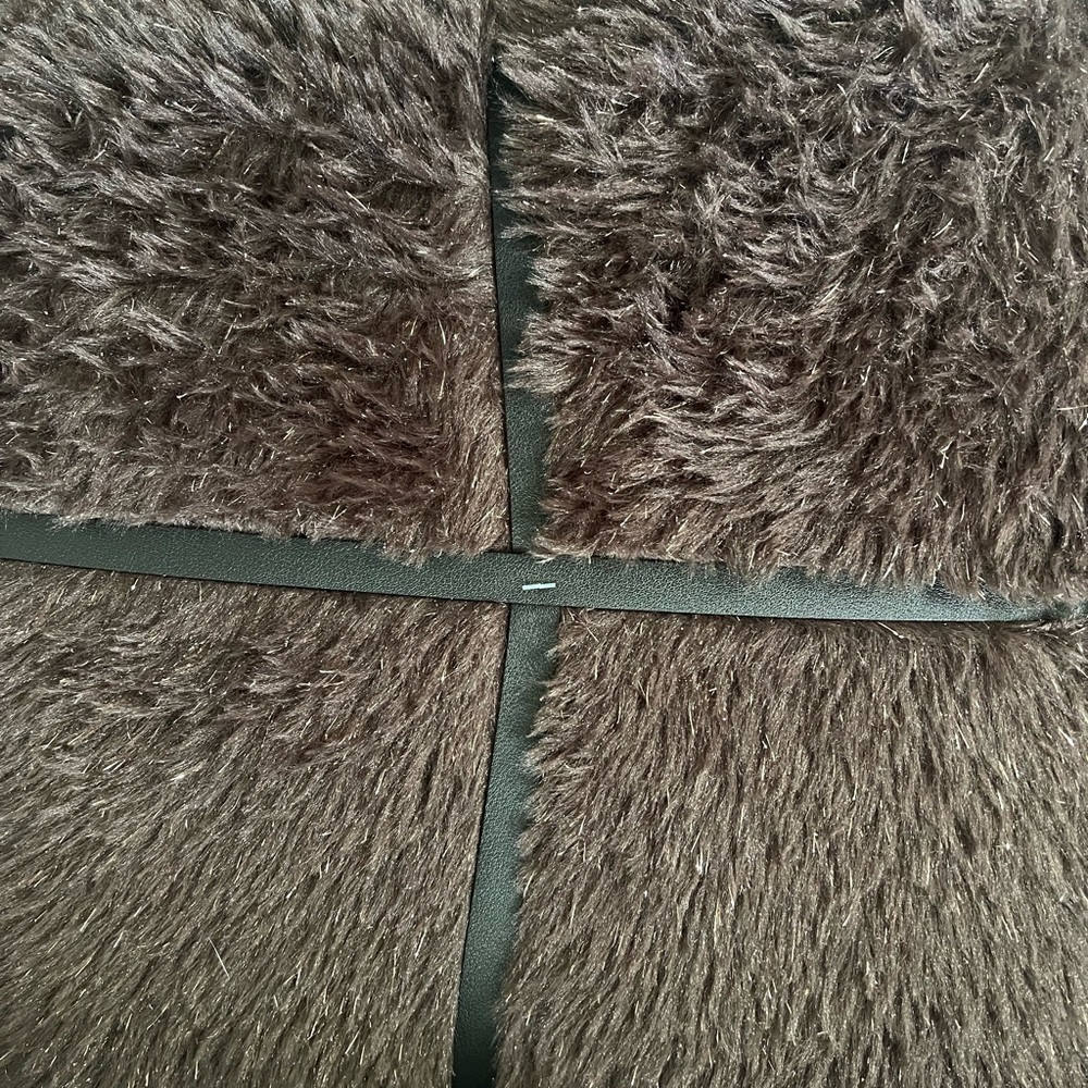Plush Brown Faux Fur Blanket with Microfiber Back - Picture 3 of 3